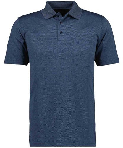 RAGMAN Softknit-Polo "Fischernetz"