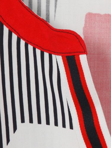 VIA APPIA Bluse V-Ausschnitt 1/1 Arm Druck Druck