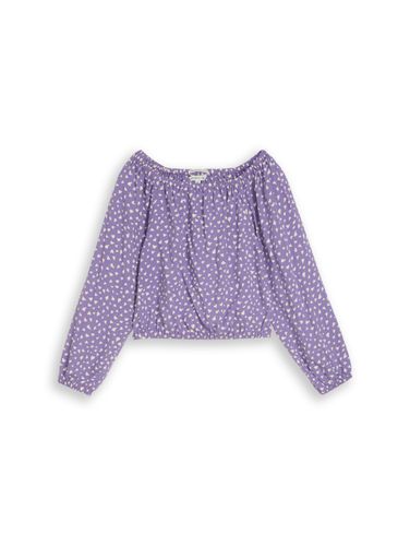 TOM TAILOR Cropped Bluse mit Carmen-Ausschnitt