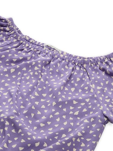 TOM TAILOR Cropped Bluse mit Carmen-Ausschnitt
