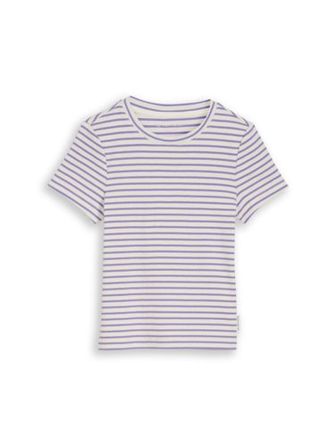 TOM TAILOR Ripp T-Shirt mit Streifenmuster