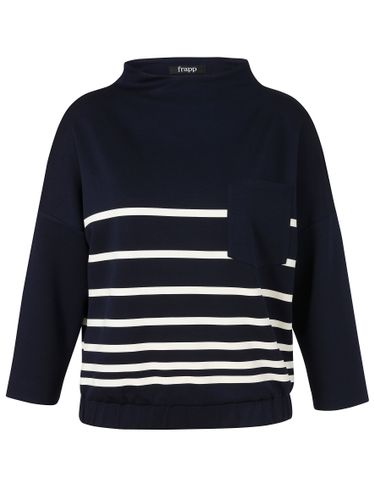 FRAPP Sweatshirt Kelchkragen 1/1 Arm Druck 48