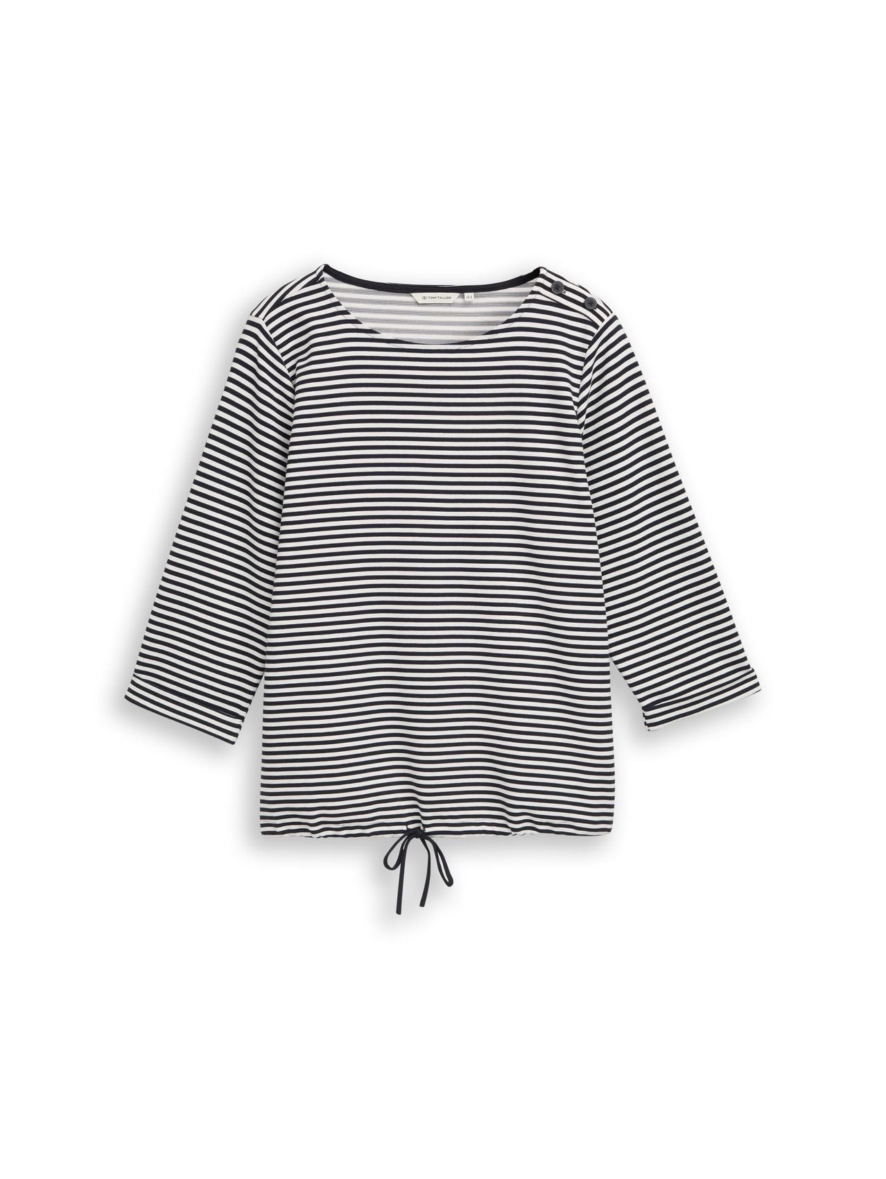 TOM TAILOR Plus Size - Langarmshirt mit Knopf-Details