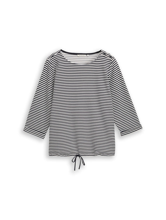 TOM TAILOR Plus Size - Langarmshirt mit Knopf-Details