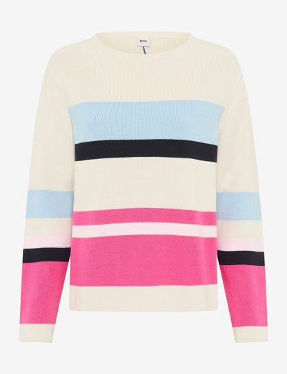 BRAX Gestreifter Strickpullover "Lesley" 48