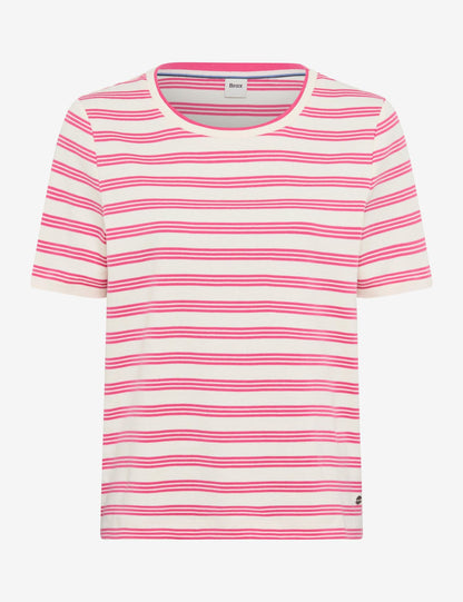 BRAX Gestreiftes T-Shirt "Cira S" 44