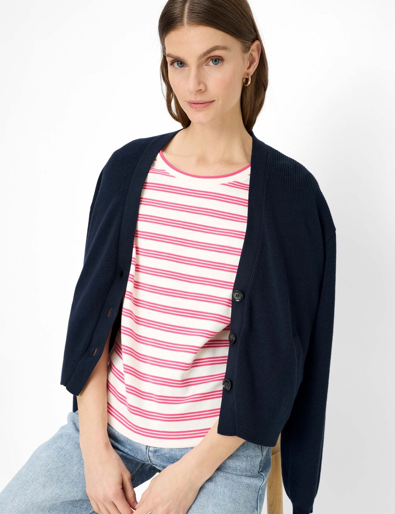 BRAX Gestreiftes T-Shirt "Cira S"
