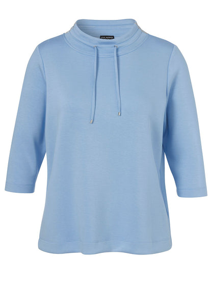 Sweatshirt Kragen 3/4 Arm
