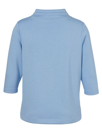 Sweatshirt Kragen 3/4 Arm