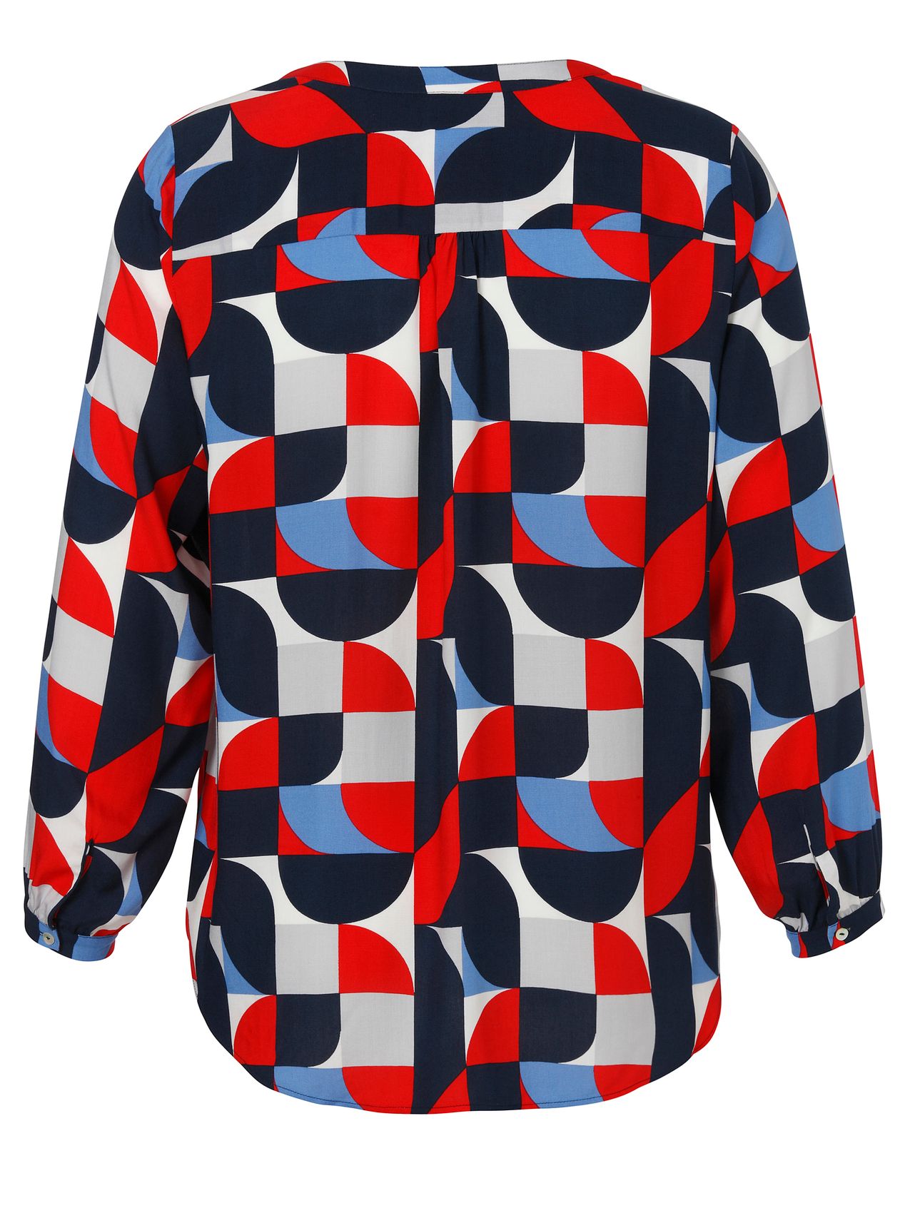 VIA APPIA Bluse V-Ausschnitt 1/1 Arm Druck