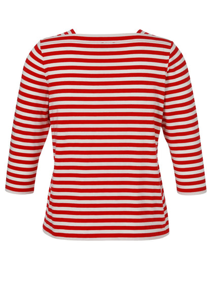 T-Shirt Karree 3/4 Arm Ringel
