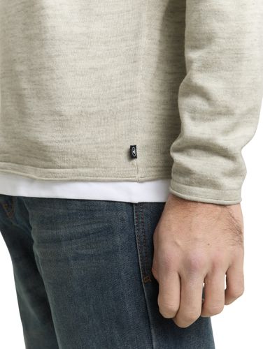 TOM TAILOR Strickpullover in Melange-Optik