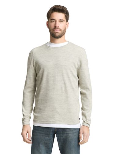 TOM TAILOR Strickpullover in Melange-Optik