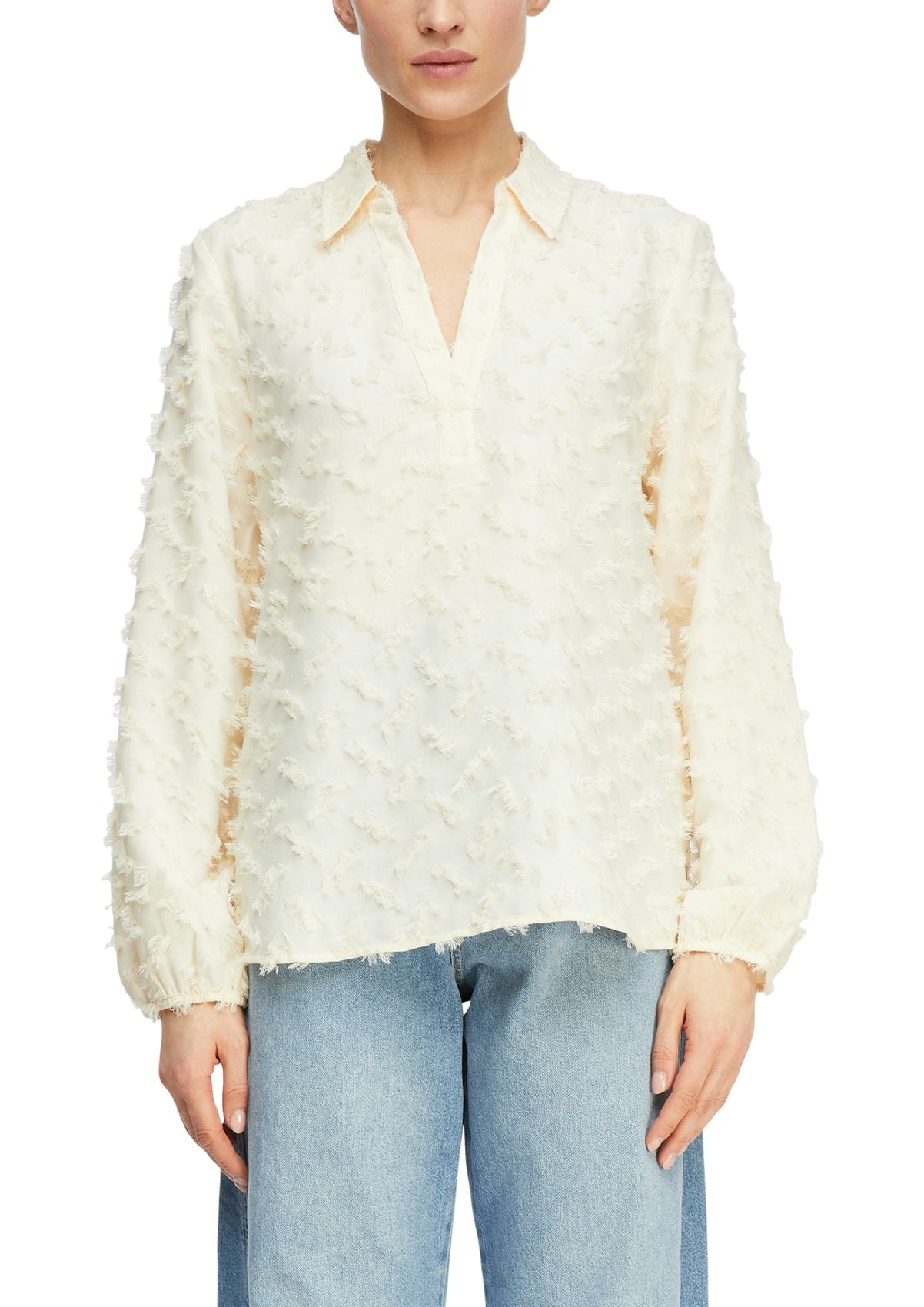 COMMA Jacquard-Bluse mit 3D-Struktur