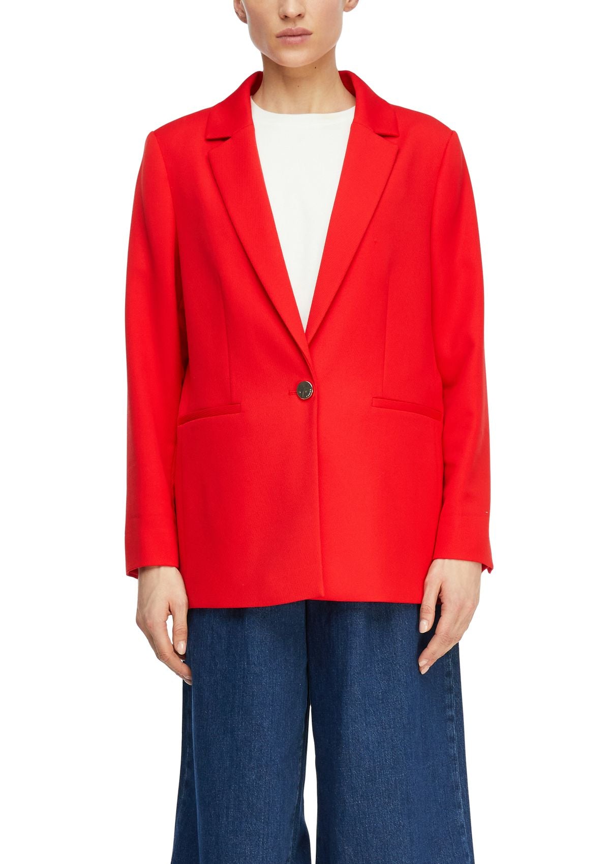 COMMA Twill-Blazer im Relaxed Fit