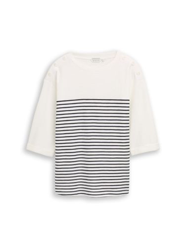 TOM TAILOR Plus Size - Langarmshirt mit Streifenmuster 54