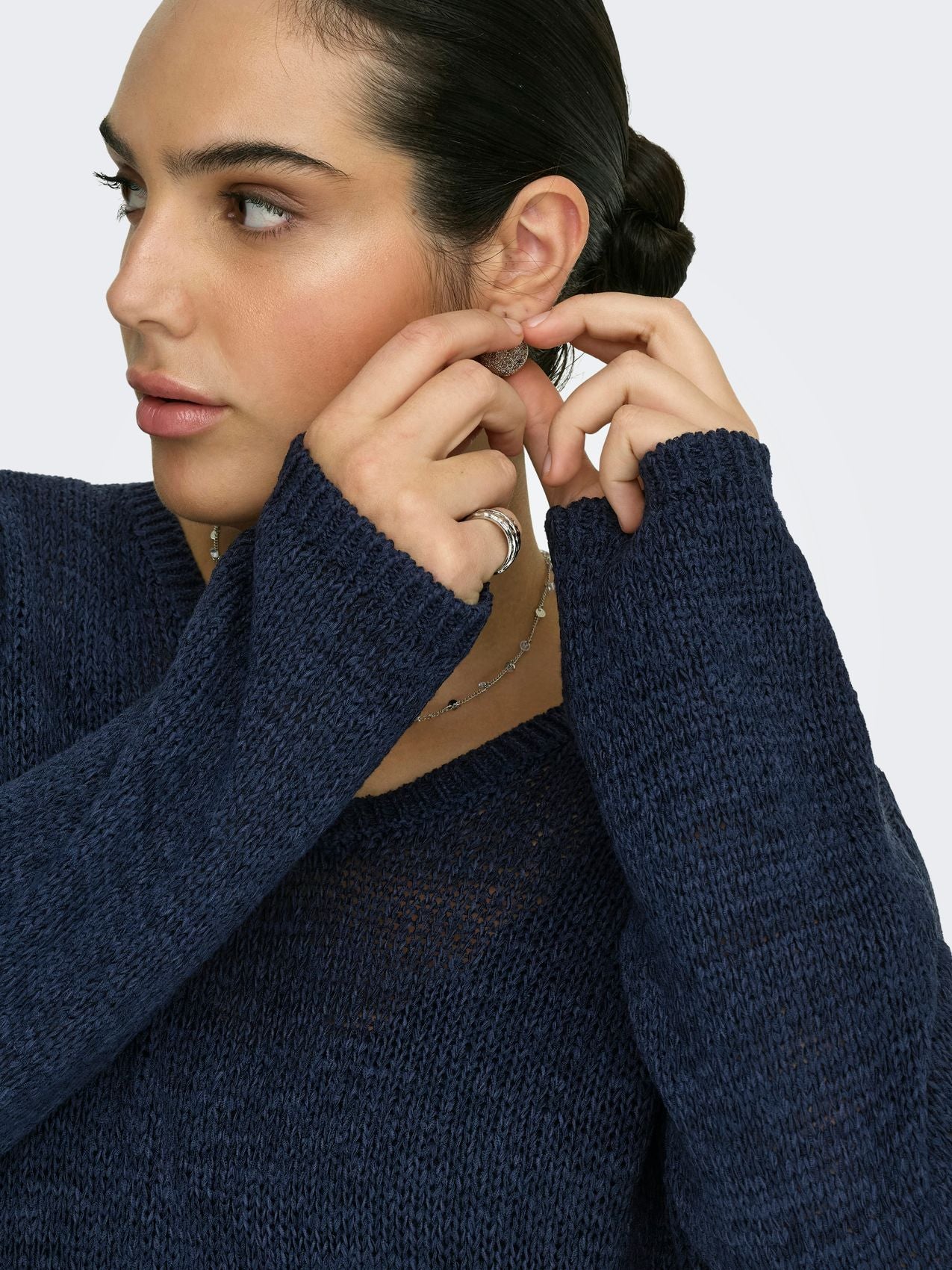 CARGEENA L/S V-NECK KNT