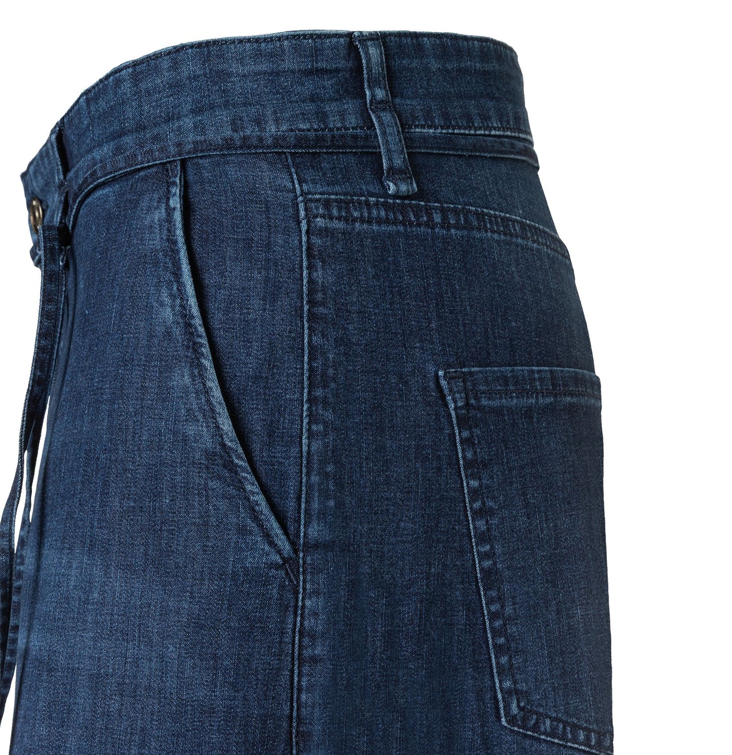 MAC Wide Leg Jeans mit Bindegürtel "Wendy"