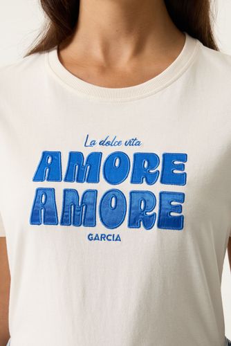 GARCIA T-Shirt mit Statement-Print