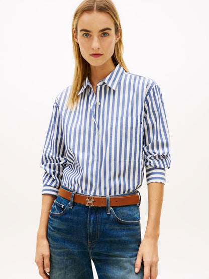 TOMMY HILFIGER Oversized Popeline-Hemd 42