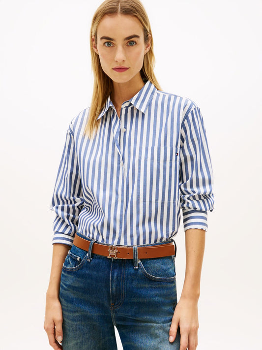 TOMMY HILFIGER Oversized Popeline-Hemd 42