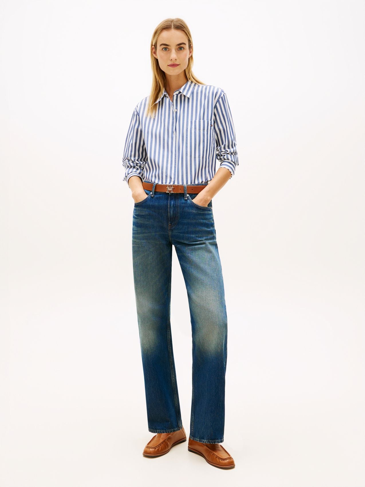 TOMMY HILFIGER Oversized Popeline-Hemd