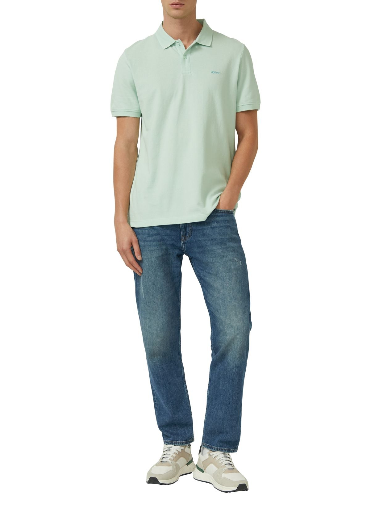 S.OLIVER Poloshirt aus Baumwollpiqué