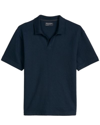 MARC O'POLO Poloshirt aus Ripp-Jersey