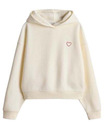 OPUS Kapuzenpullover mit Herzstickerei