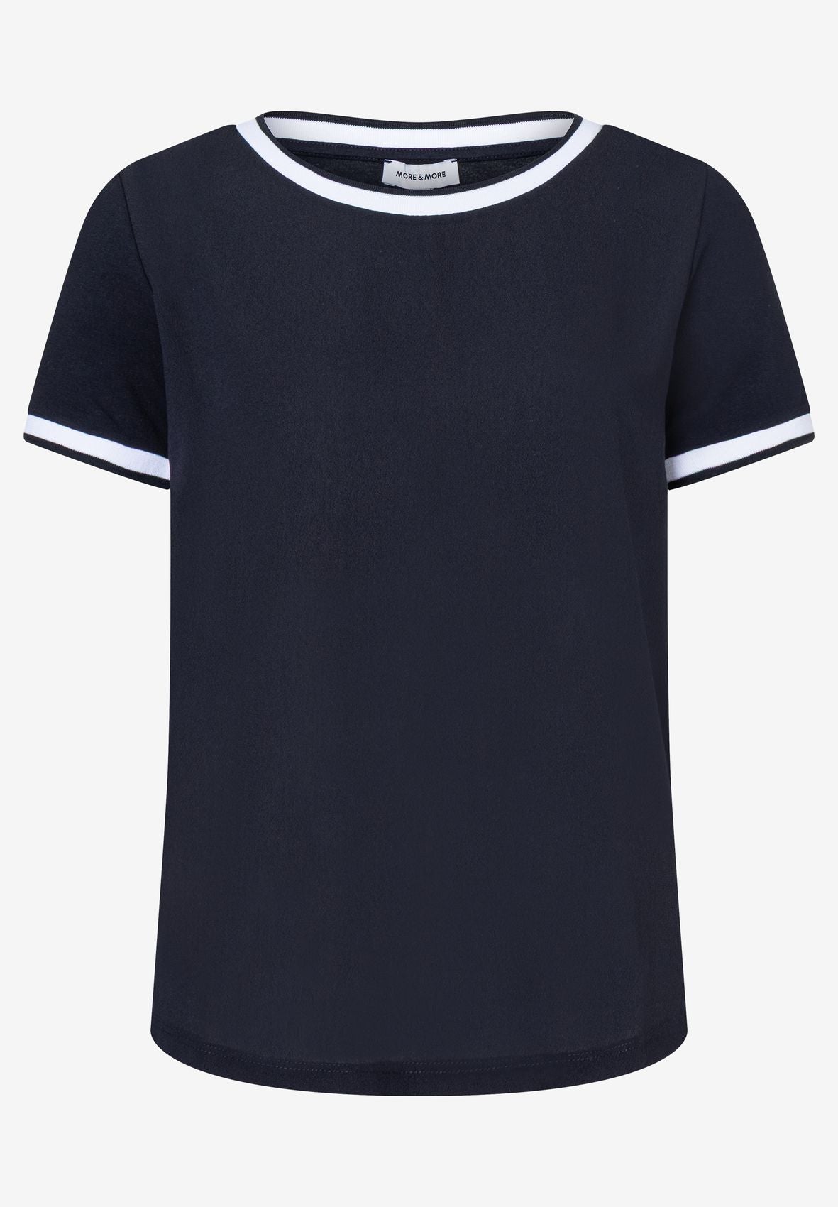 MORE & MORE Blusenshirt mit Kontrastabschlüssen