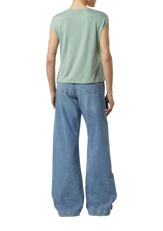 COMMA Blusenshirt mit Satinkante