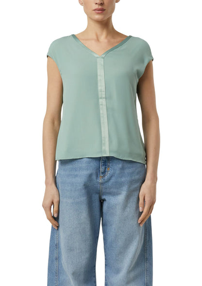 COMMA Blusenshirt mit Satinkante