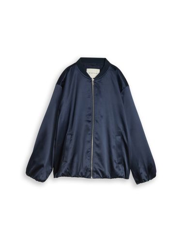 TOM TAILOR Plus Size - Satin Blouson Jacke mit Bomberkragen 54