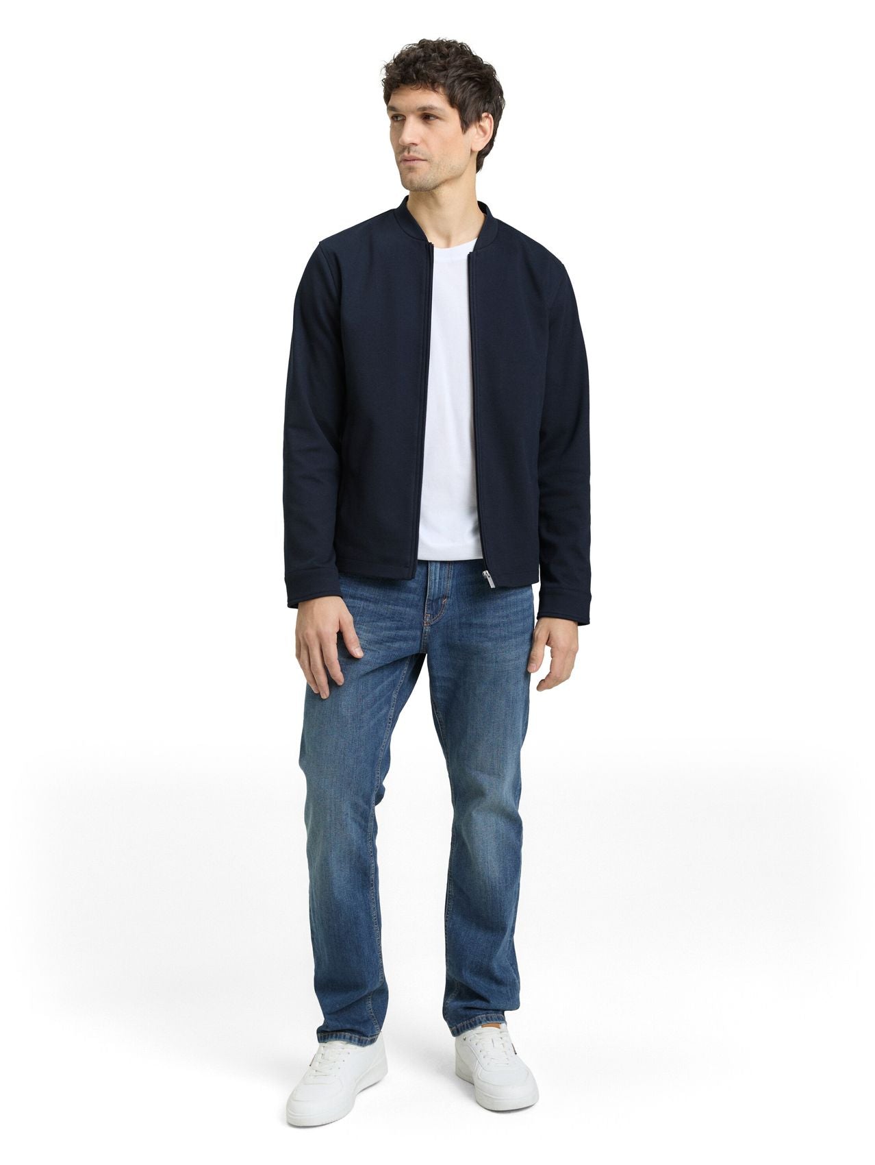 TOM TAILOR Piqué Bomberjacke mit Eingriffstaschen