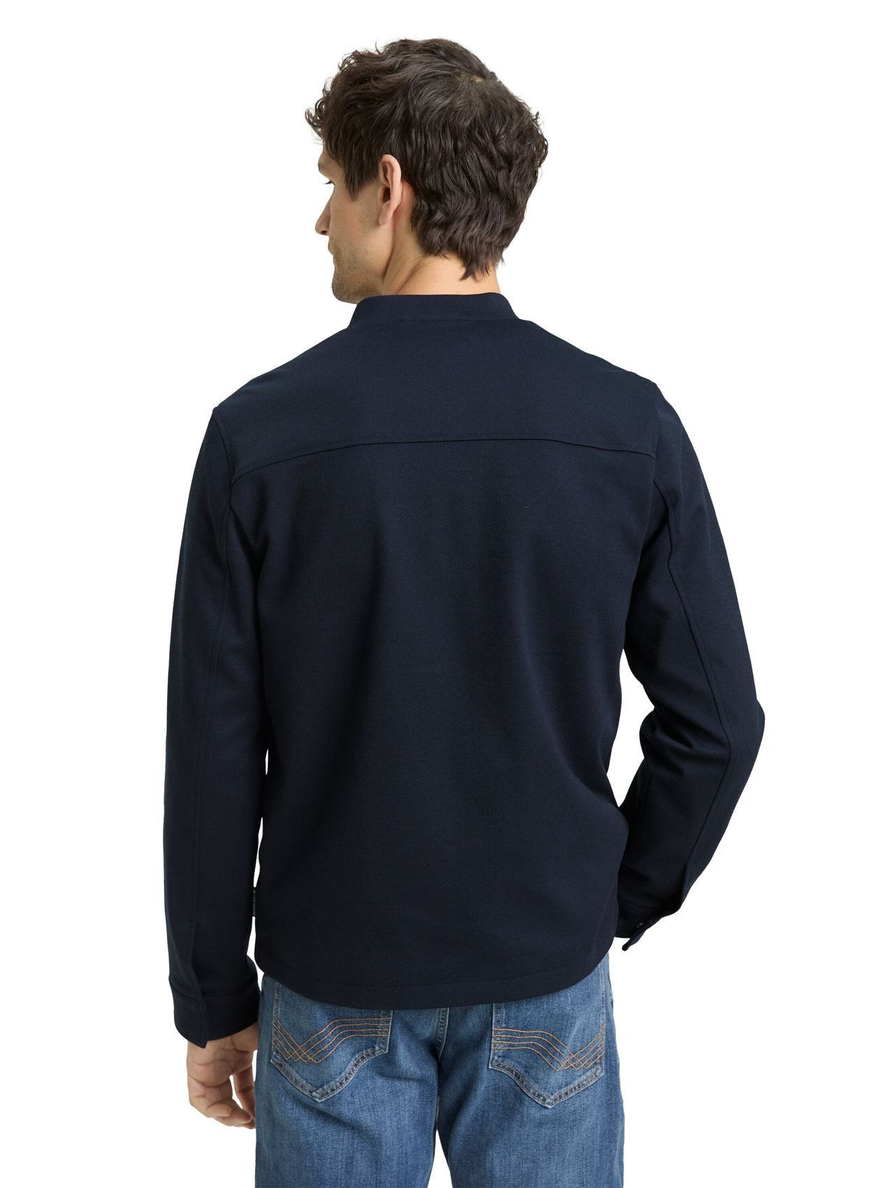 TOM TAILOR Piqué Bomberjacke mit Eingriffstaschen