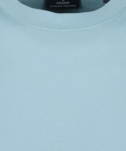 RAGMAN Pima T-Shirt Rundhals mit Bündchen