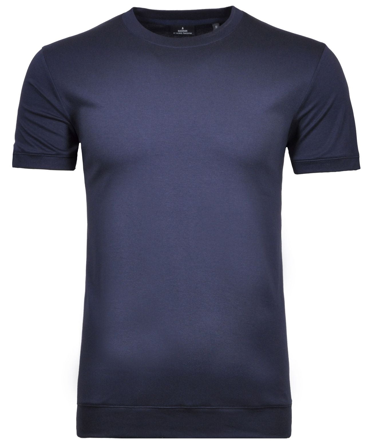 RAGMAN Pima T-Shirt Rundhals mit Bündchen