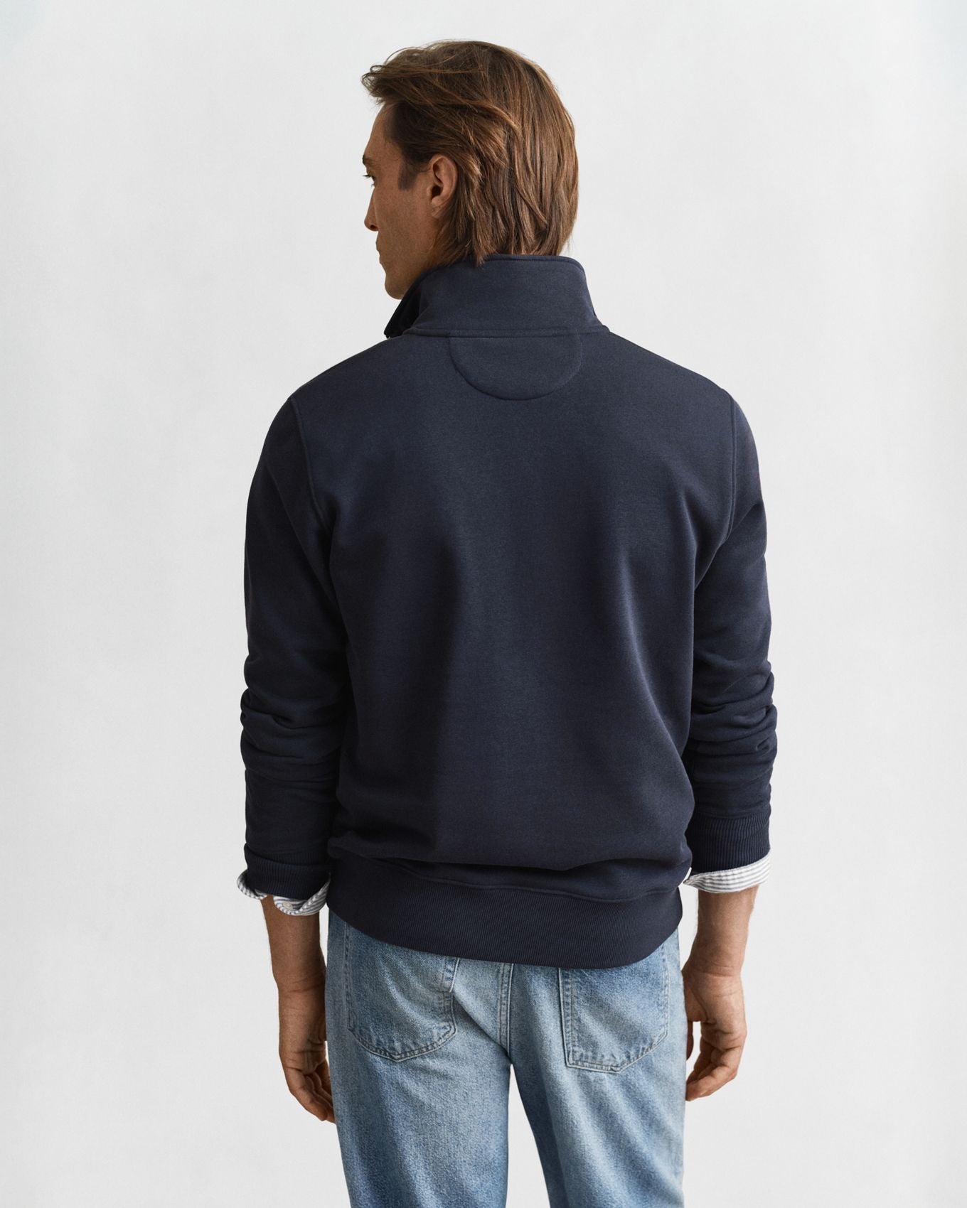 GANT Shield Sweatshirt mit halblangem Reißverschluss