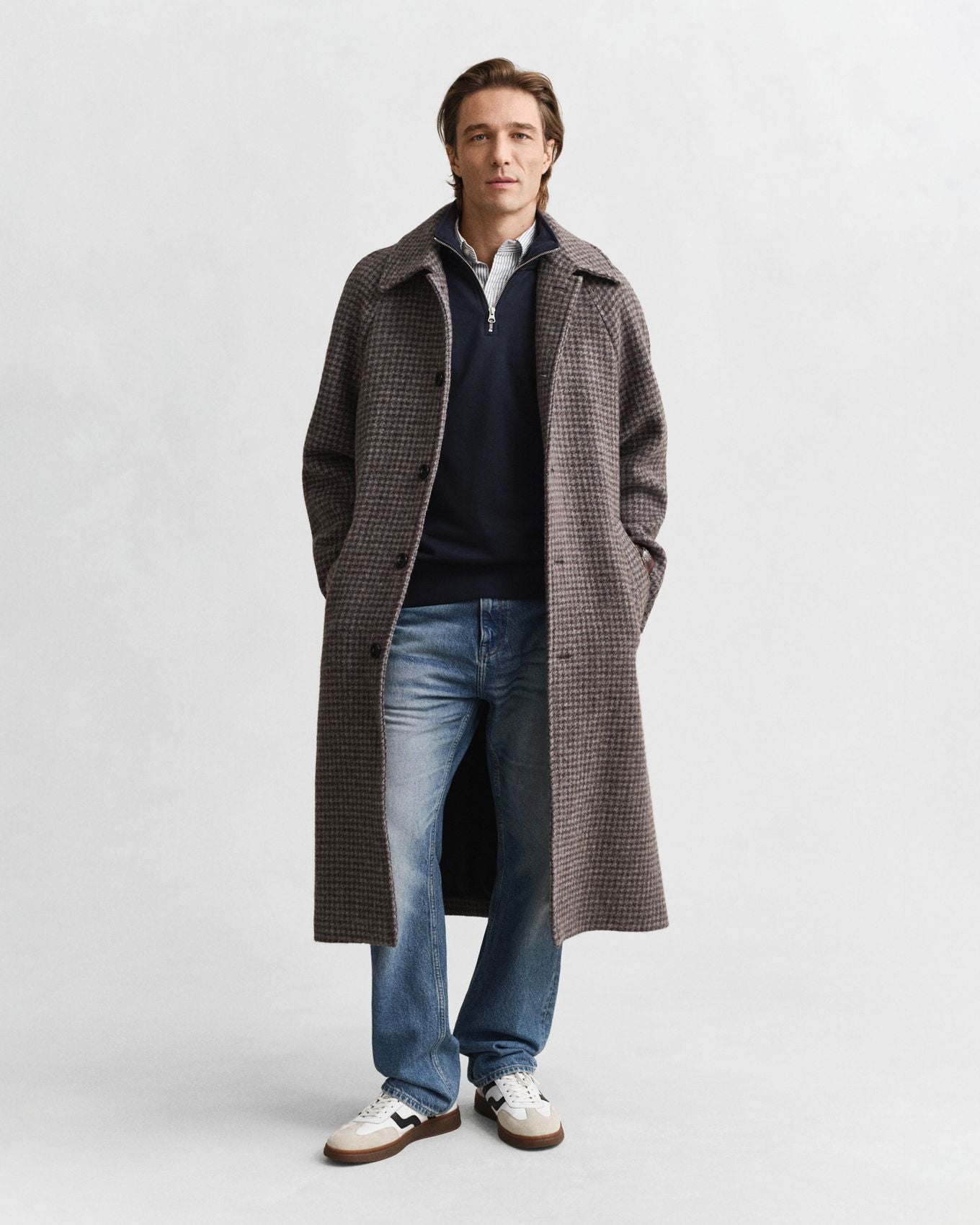 GANT Shield Sweatshirt mit halblangem Reißverschluss