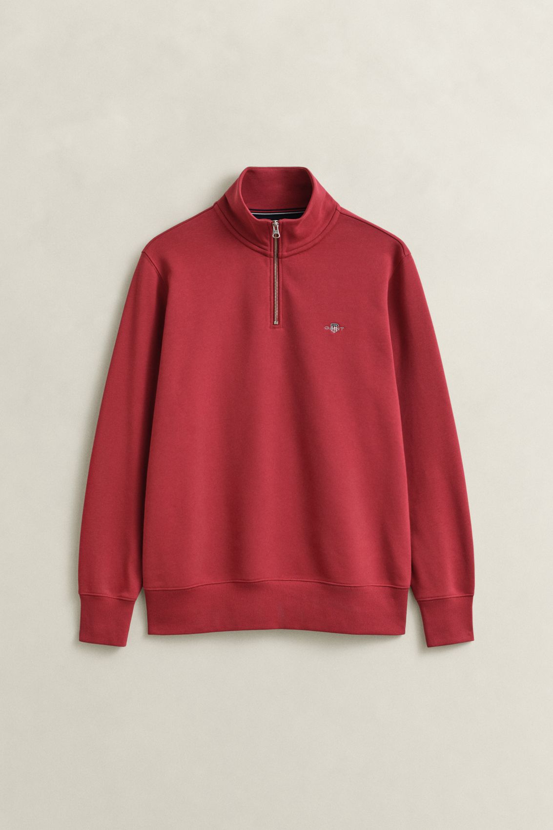 GANT Shield Sweatshirt mit halblangem Reißverschluss M