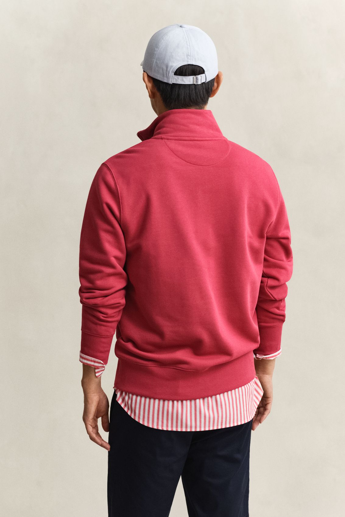 GANT Shield Sweatshirt mit halblangem Reißverschluss