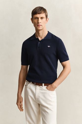 GANT Polopullover aus strukturierter Baumwolle