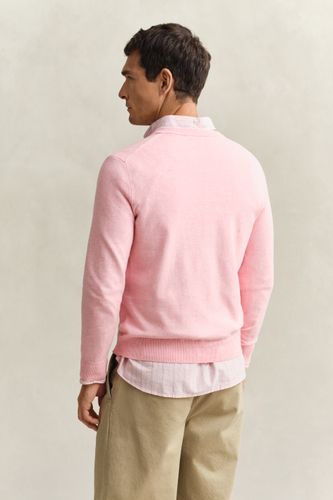 GANT Klassischer V-Neck Pullover aus Baumwolle