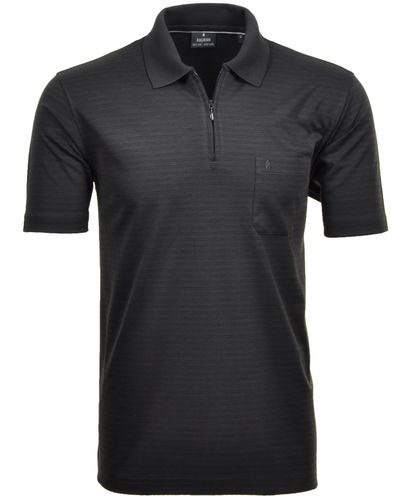 RAGMAN Softknit-Polo fineliner mit RV L