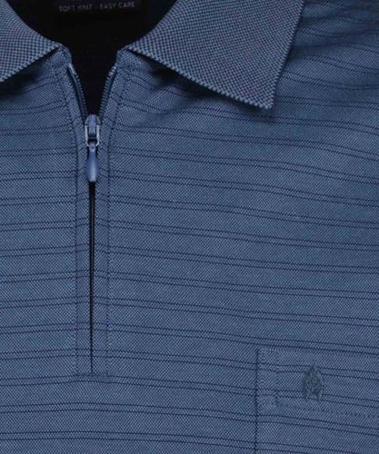 RAGMAN Softknit-Polo fineliner mit RV