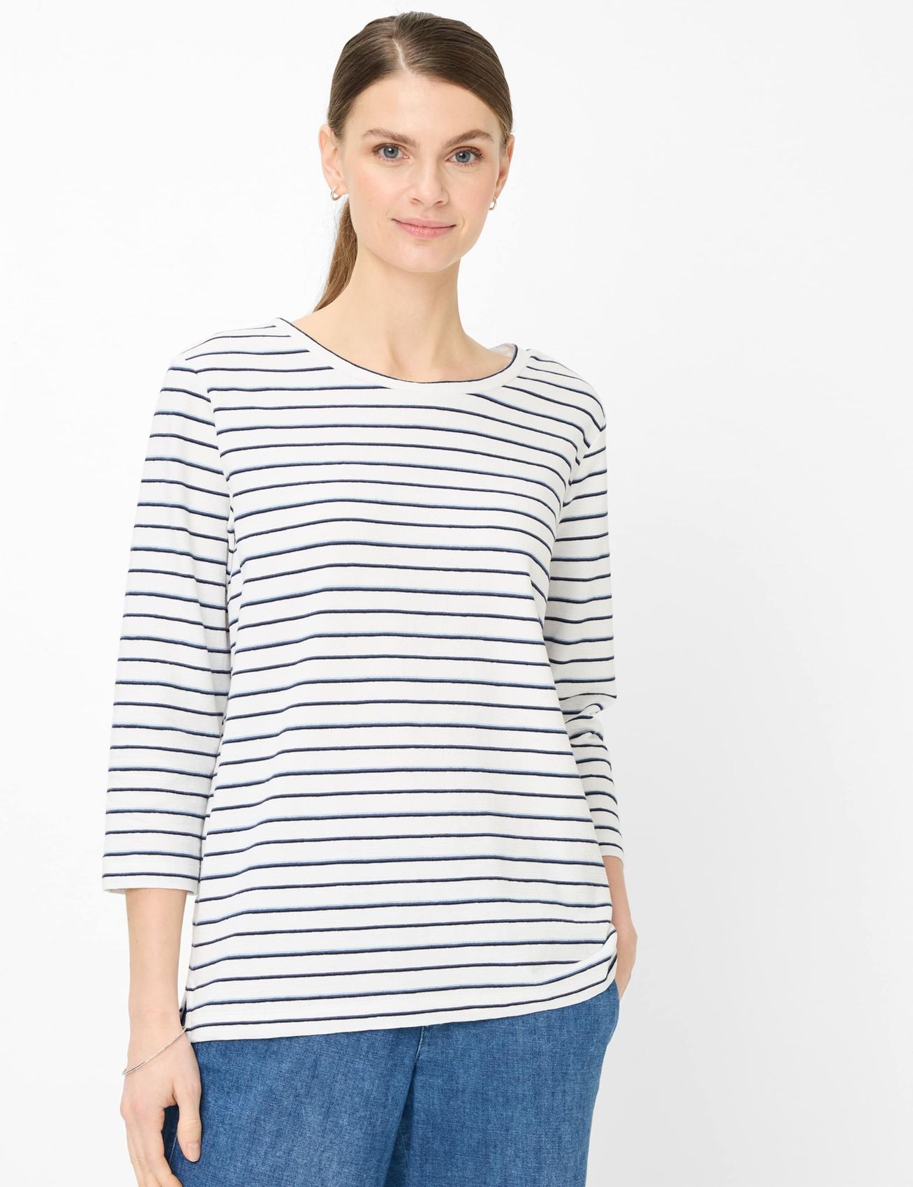 BRAX Gestreiftes Langarmshirt "Bonnie"