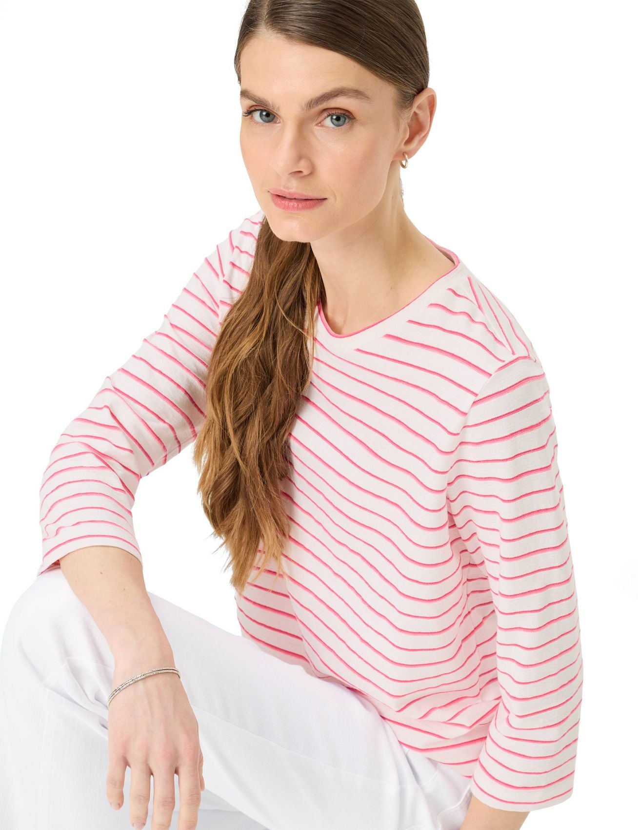 BRAX Gestreiftes Langarmshirt "Bonnie"