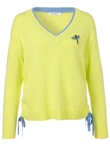 VIA APPIA Pullover V-Ausschnitt 1/1 Arm Brosche
