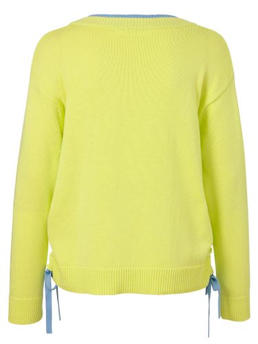 VIA APPIA Pullover V-Ausschnitt 1/1 Arm Brosche