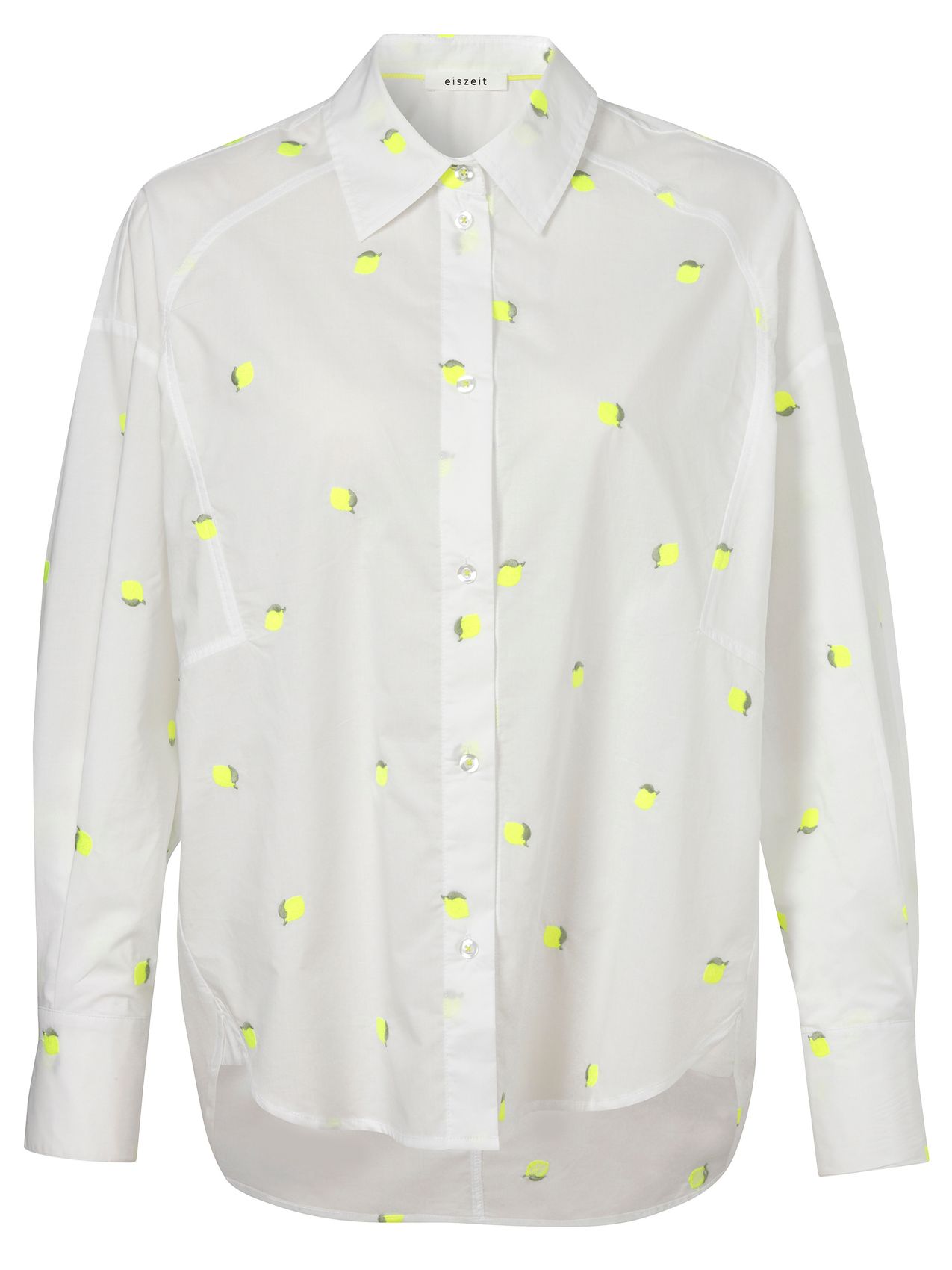 Bluse Hemdkragen 1/1 Arm  Stickerei